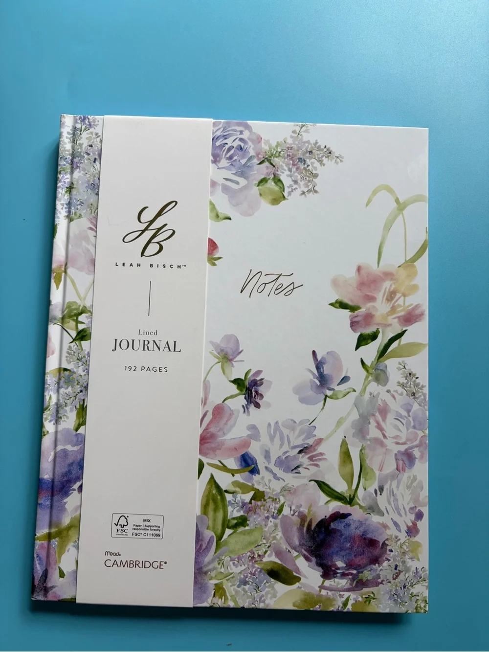 Leah Bisch Journal Floral Hardcover New